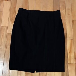 Ann Taylor Black Tailored Pencil Skirt